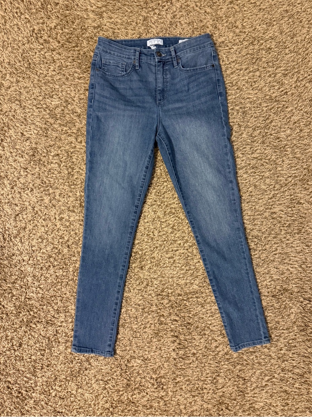sofia by sofia vergara Medium Blue High Rise Skinny Ankle Jeans